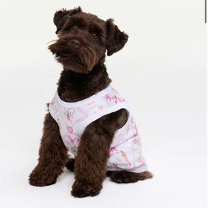 LoveShackFancy x Roller Rabbit Sugarplum Lattice Dog Pajamas sz small